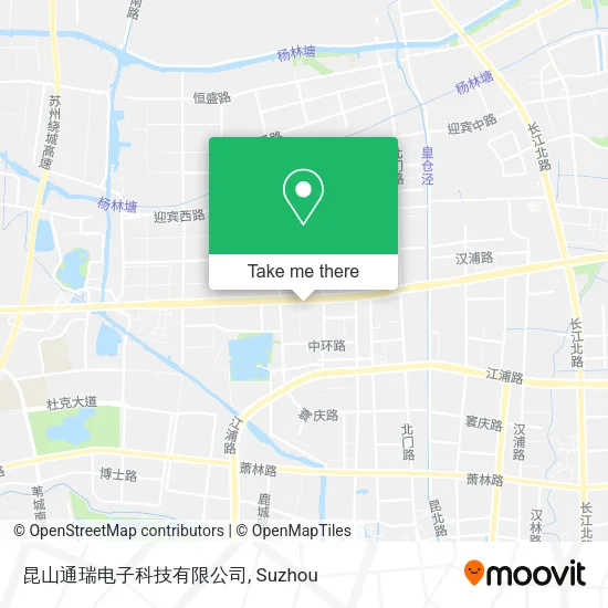 昆山通瑞电子科技有限公司 map