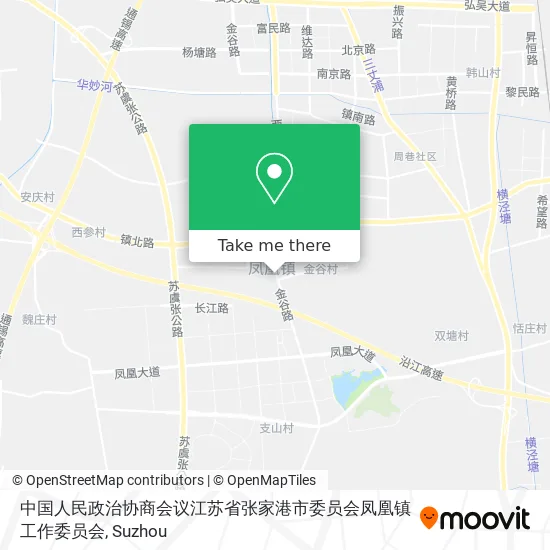 中国人民政治协商会议江苏省张家港市委员会凤凰镇工作委员会 map