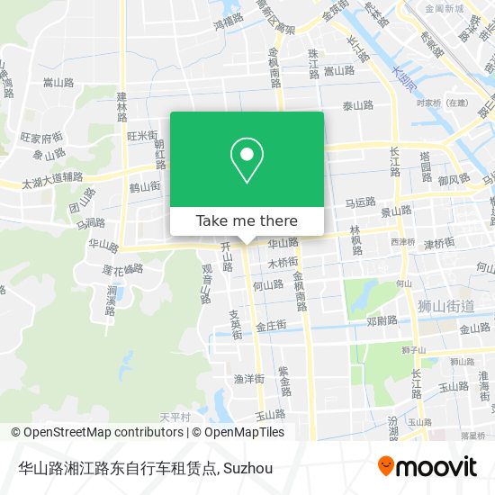 华山路湘江路东自行车租赁点 map