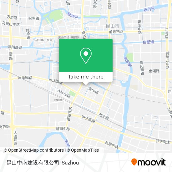 昆山中南建设有限公司 map