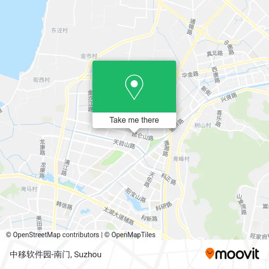 中移软件园-南门 map