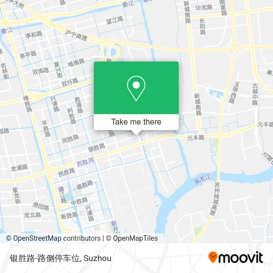 银胜路-路侧停车位 map