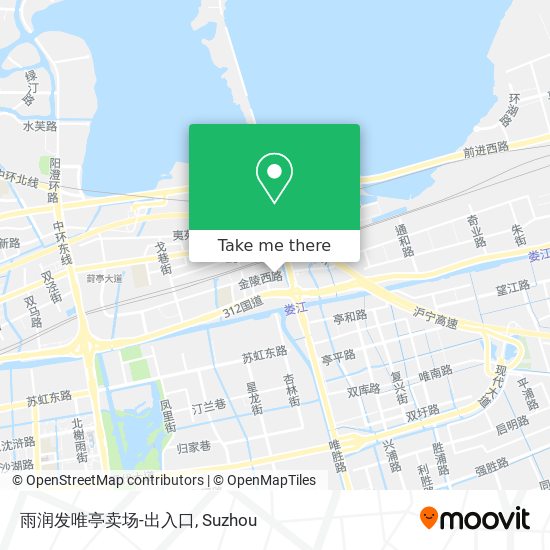 雨润发唯亭卖场-出入口 map