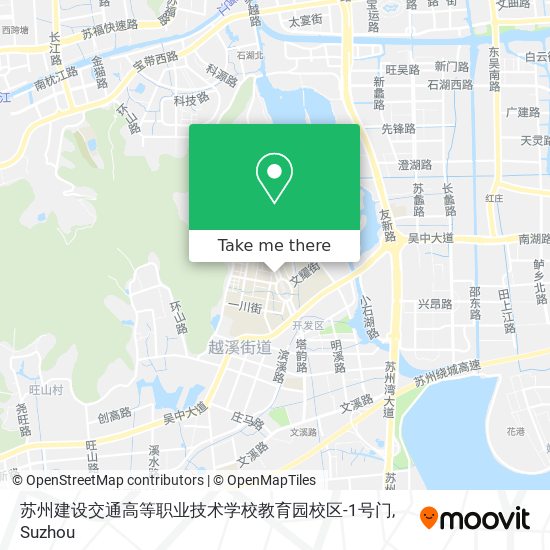苏州建设交通高等职业技术学校教育园校区-1号门 map