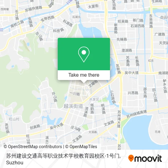 苏州建设交通高等职业技术学校教育园校区-1号门 map