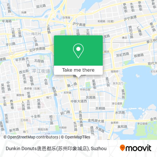 Dunkin Donuts唐恩都乐(苏州印象城店) map