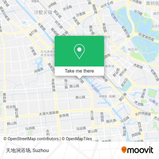 天地涧浴场 map