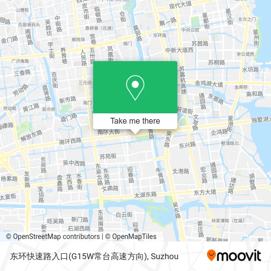 东环快速路入口(G15W常台高速方向) map