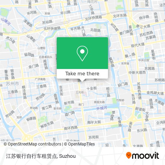 江苏银行自行车租赁点 map