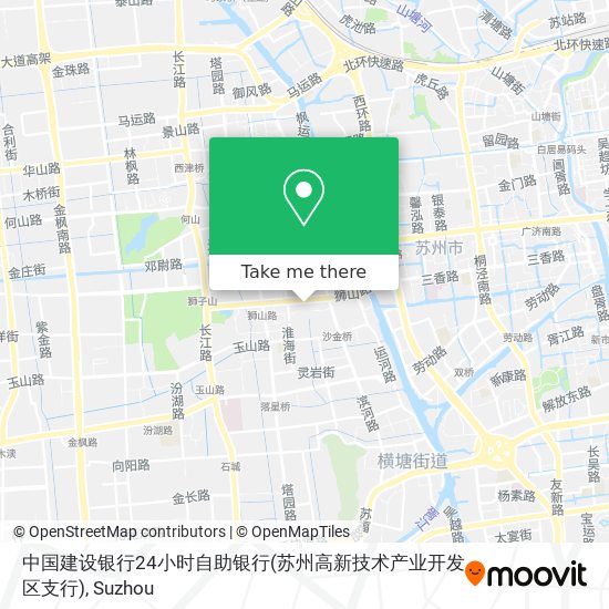 中国建设银行24小时自助银行(苏州高新技术产业开发区支行) map