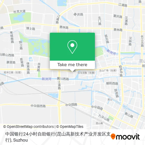 中国银行24小时自助银行(昆山高新技术产业开发区支行) map