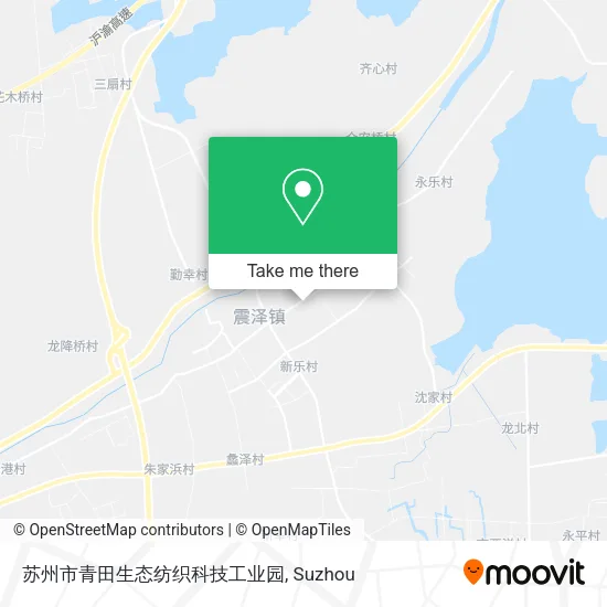 苏州市青田生态纺织科技工业园 map