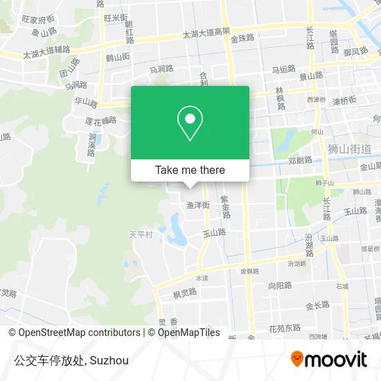 公交车停放处 map