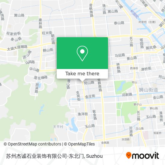 苏州杰诚石业装饰有限公司-东北门 map