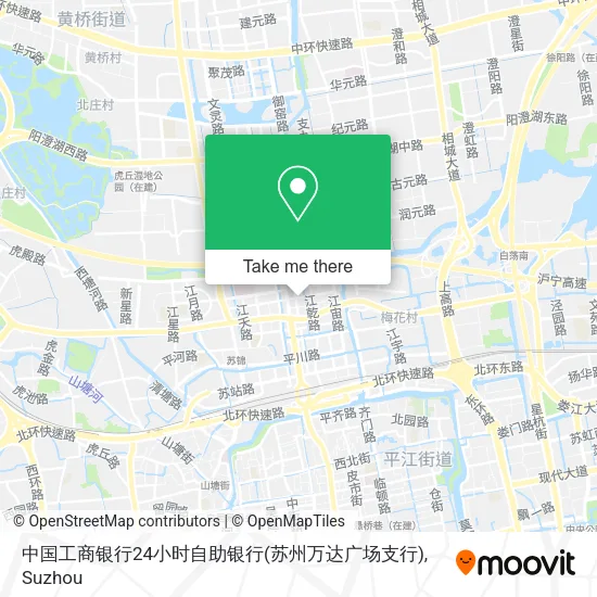 中国工商银行24小时自助银行(苏州万达广场支行) map