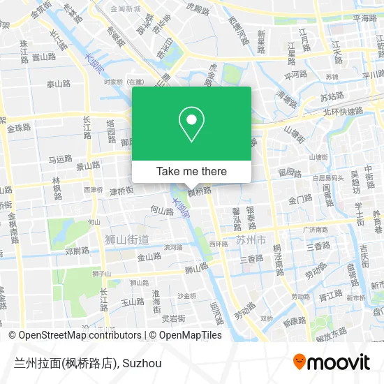 兰州拉面(枫桥路店) map