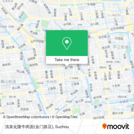 清真化隆牛肉面(金门路店) map