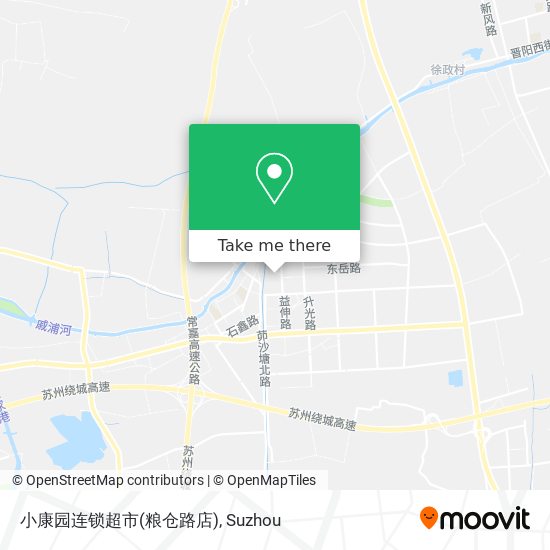 小康园连锁超市(粮仓路店) map