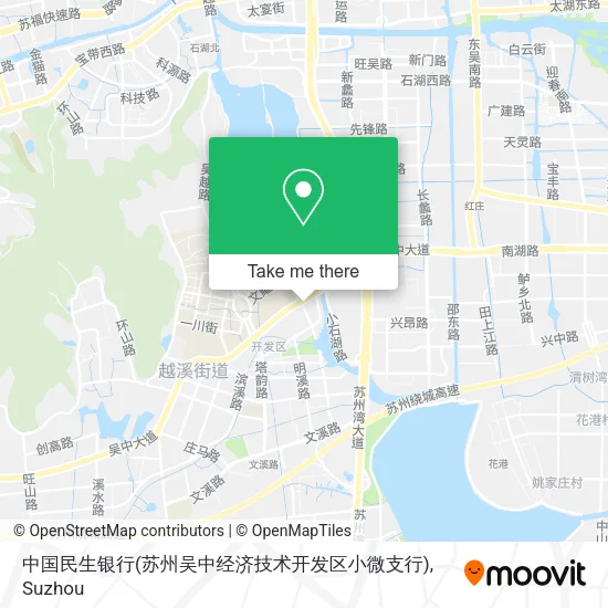 中国民生银行(苏州吴中经济技术开发区小微支行) map