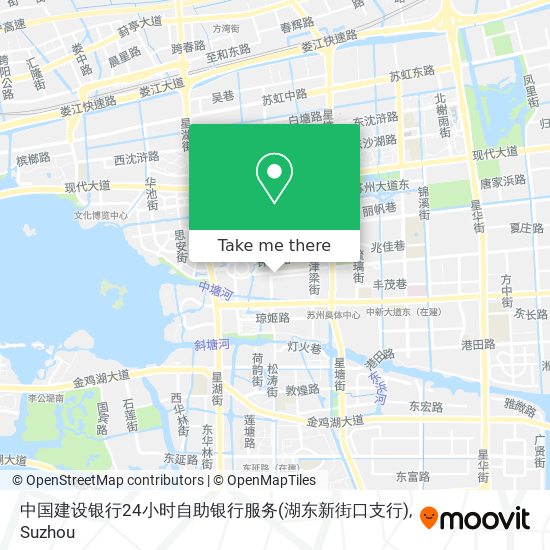 中国建设银行24小时自助银行服务(湖东新街口支行) map