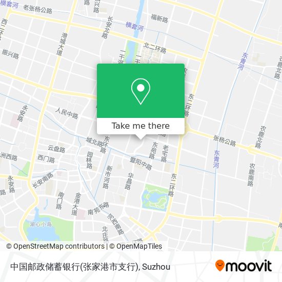 中国邮政储蓄银行(张家港市支行) map