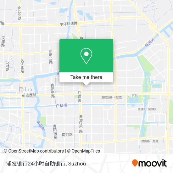 浦发银行24小时自助银行 map