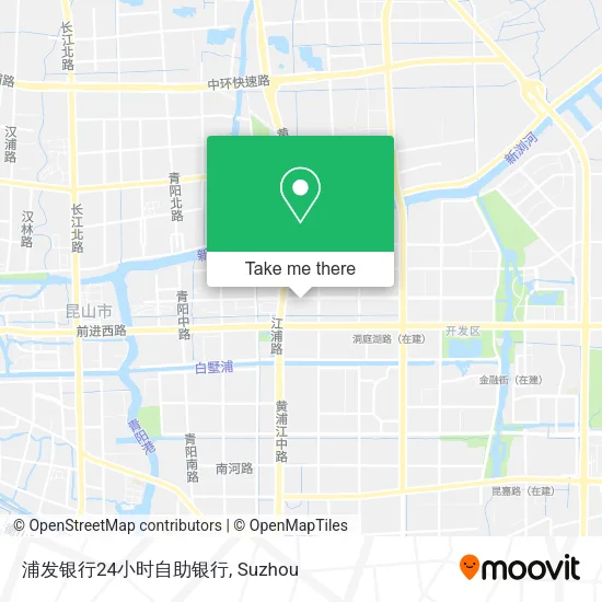 浦发银行24小时自助银行 map