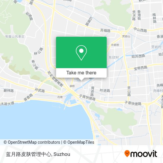 蓝月路皮肤管理中心 map