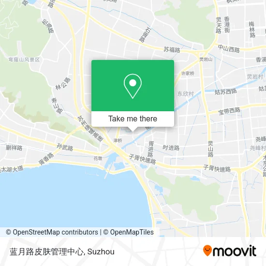 蓝月路皮肤管理中心 map