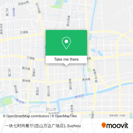 一块七时尚餐厅(昆山万达广场店) map