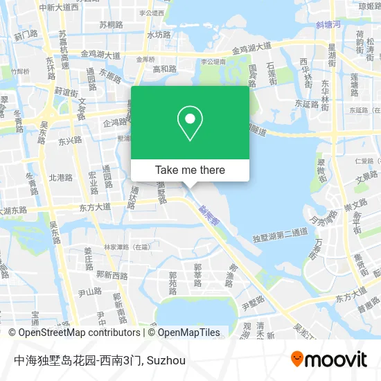 中海独墅岛花园-西南3门 map