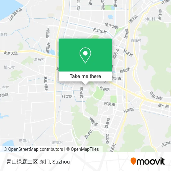 青山绿庭二区-东门 map