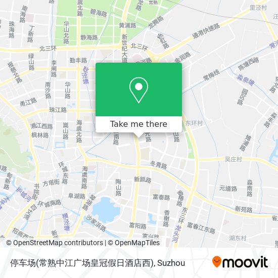 停车场(常熟中江广场皇冠假日酒店西) map