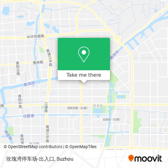 玫瑰湾停车场-出入口 map