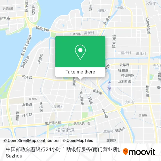 中国邮政储蓄银行24小时自助银行服务(南门营业所) map