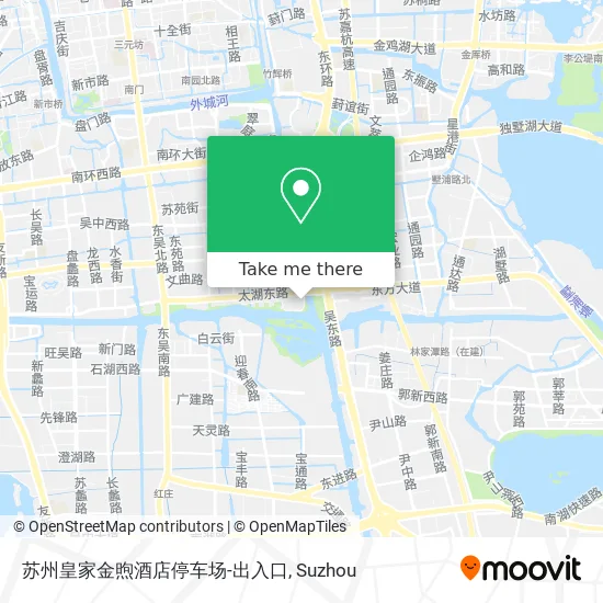 苏州皇家金煦酒店停车场-出入口 map