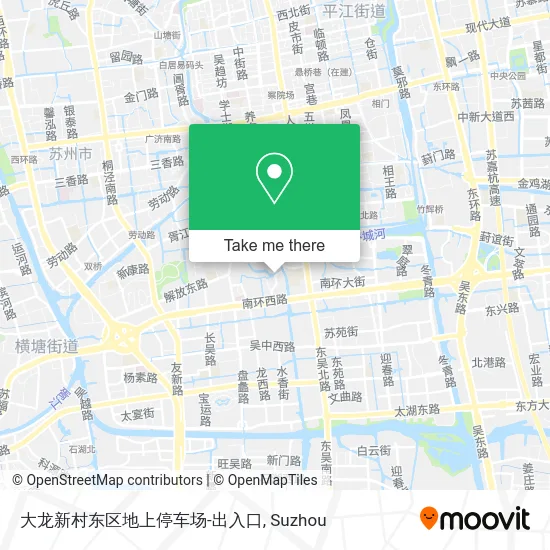 大龙新村东区地上停车场-出入口 map
