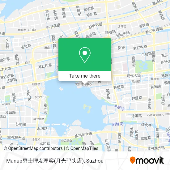 Manup男士理发理容(月光码头店) map