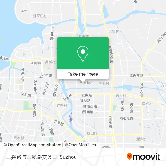 三兴路与三淞路交叉口 map