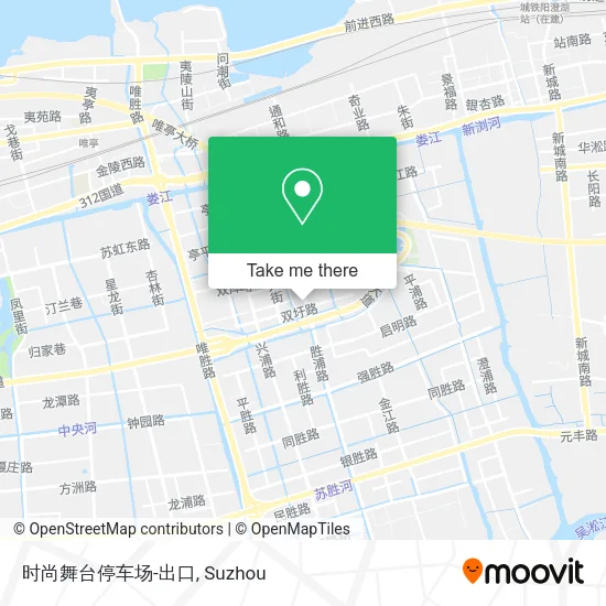时尚舞台停车场-出口 map