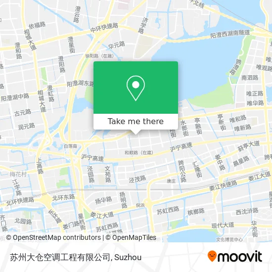 苏州大仓空调工程有限公司 map