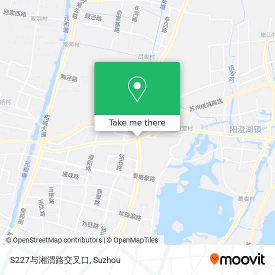 S227与湘渭路交叉口 map