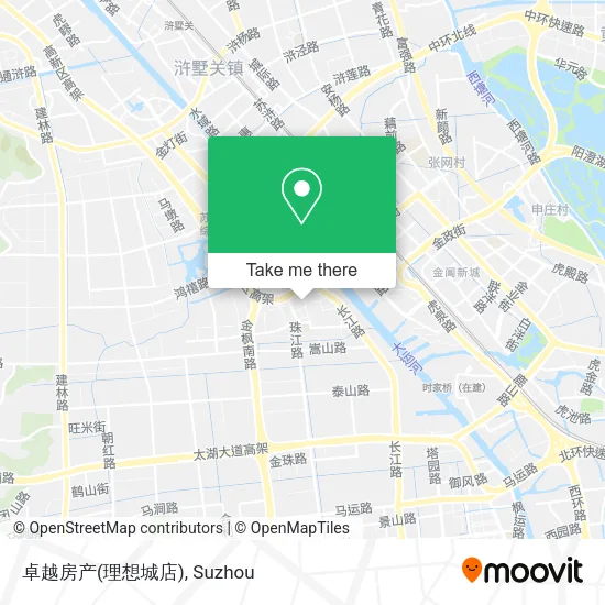 卓越房产(理想城店) map