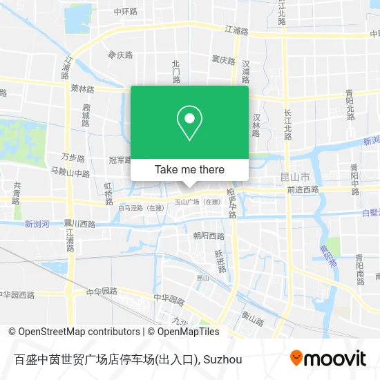百盛中茵世贸广场店停车场(出入口) map