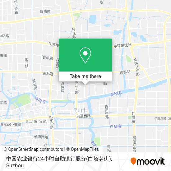 中国农业银行24小时自助银行服务(白塔老街) map