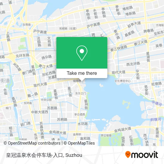 皇冠温泉水会停车场-入口 map