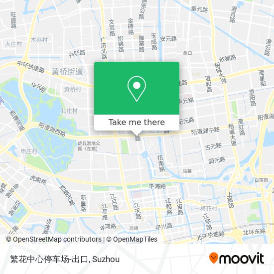 繁花中心停车场-出口 map