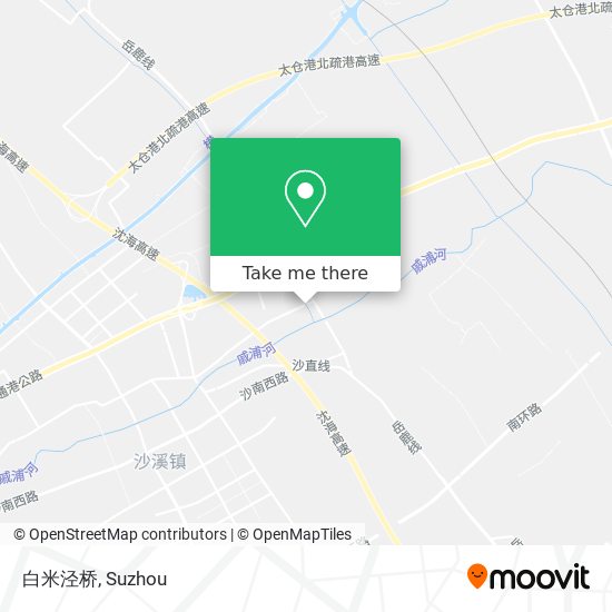 白米泾桥 map