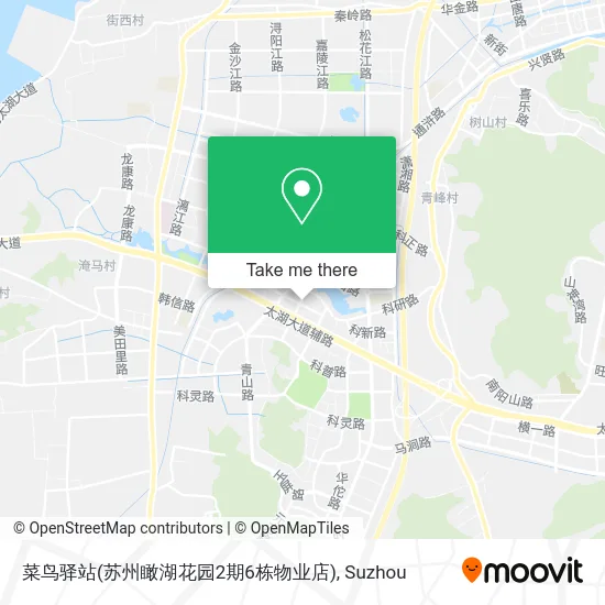 菜鸟驿站(苏州瞰湖花园2期6栋物业店) map