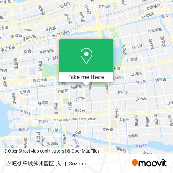 永旺梦乐城苏州园区-入口 map